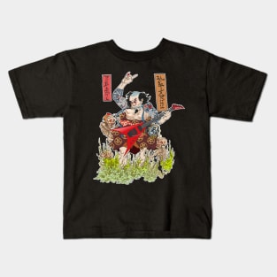 Metaruu! - Feudal Samurai Metalhead Kids T-Shirt